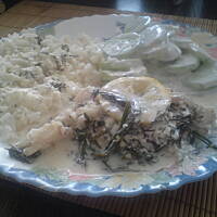 dorsz w sosie cytrynowo-koperkowym