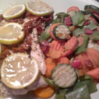 Dietetyczny dorsz pieczony w białym winie