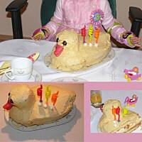 Przykładowe dekorowanie - tort urodzinowy dla dziecka