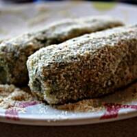 Krokiety ziemniaczane ze szpinakiem