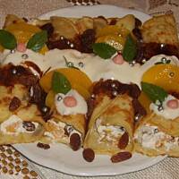 Naleśniki z brzoskwiniami