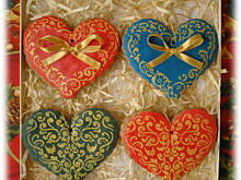 Fot. Ciasteczka z dusza, Serca z piernika na choinkę