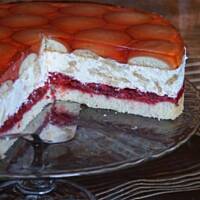 Ciasto truskawkowo-ciasteczkowe