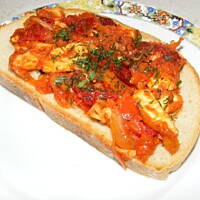 Pierś z kurczaka na kanapki a'la rybka po grecku