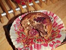 Fot. arabis, Babeczki piernikowe z bananami i wiśniami