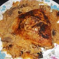 Udka pieczone na kapuście kiszonej czyli kiszone udka MissAgi