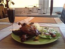 Fot. bynek, Kaczka w jarzębinie