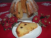 Fot. madi356, Świąteczna babka migdałowa z rodzynkami