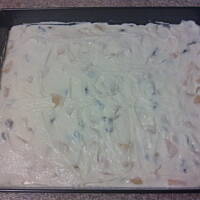 Sernik z brzoskwiniami