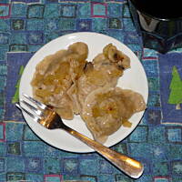 pierogi z kaszą gryczaną i mięskiem