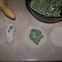 pierogi ze szpinakiem i tofu