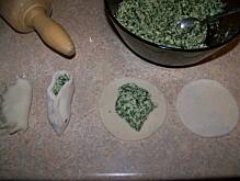 Fot. wojalina, pierogi ze szpinakiem i tofu