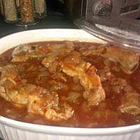 ŻEBERKA  w sosie bbq