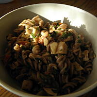 pasta italiana con le erbe