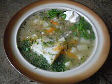 Fot. crizz, ogórkowa z wędzoną rybą