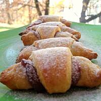 Rogaliki serowe z marmolada