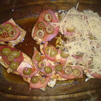 pieczone kotleciki z drobiu z nakładką ;)))