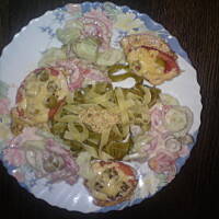 pieczone kotleciki z drobiu z nakładką ;)))