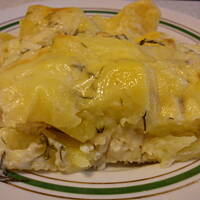 Zapiekana ryba pod koperkowym beszamelem