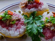 Fot. Mama - Różyczki, Tatar w cytrynowych miseczkach wg Ani