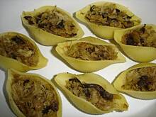 Fot. eluchap, Makaronowe muszelki nadziewane kapustą z grzybami