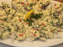 Fot. Izabela Nowak, Śledź pod sosem jabłkowo -majonezowym