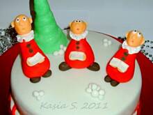 Fot. kasia_sach, Tort korzenny z dżemem z czarnej porzeczki i śnieżnym kremem