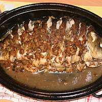 Wigilijny karp z pieca