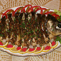 Wigilijny karp z pieca