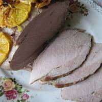 Szynka aromatyczna z pomarańczami