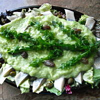 śledzie wigilijne pod zieloną kordełką