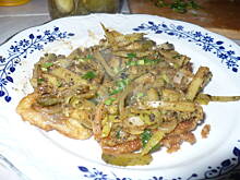 Fot. ystyna, smażone śledzie z warzywami