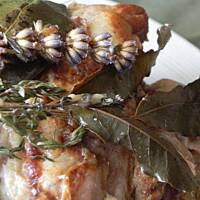 Udziec indyczy, duszony z lawendą