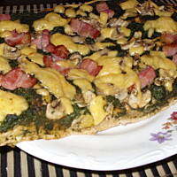 Pizza ze szpinakiem