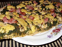 Fot. OwocowaSałateczka, Pizza ze szpinakiem