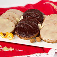 Katarzynki migdałowe z polewą czekoladową