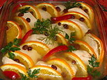 Fot. patrycja1, Galareta winno-pomarańczowa z rybą lub mięsem