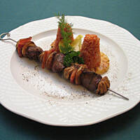 Szaszłyk z wątróbki z kurczaka