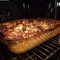 Skrzydełka na ryżu