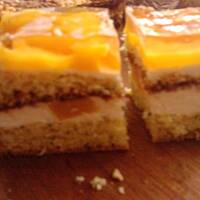 Piegusek z brzoskwiniami