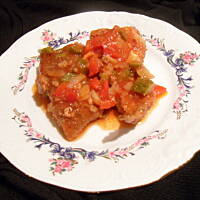 Ryba z papryką i cebulą ("po japońsku")