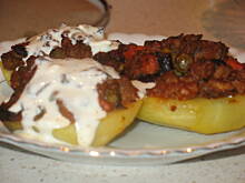 Fot. niania09, Ziemniaki faszerowane.