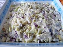 Fot. Anna Z, Sałatka śledziowa z zielonym groszkiem