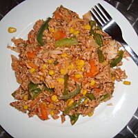 Tuńczyk z ryżem i warzywami  w 30 minut