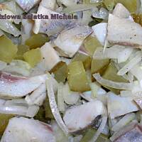 sałatka śledziowa Michała wg babci Małgosi