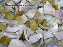 Fot. babcia Małgosia, sałatka śledziowa Michała wg babci Małgosi