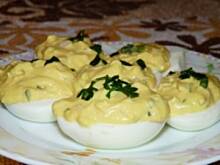 Fot. Anna Z, Jajka faszerowane szynką i chrzanem