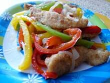 Fot. Anna Z, Kolorowe paseczki z kurczakiem w panierce curry