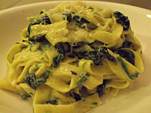 Fot. Malgosia, Makaron tagiatelle z kurczakiem i szpinakiem