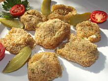 Fot. Izabela Nowak, Zapiekane kwadraciki Brie z miodem.